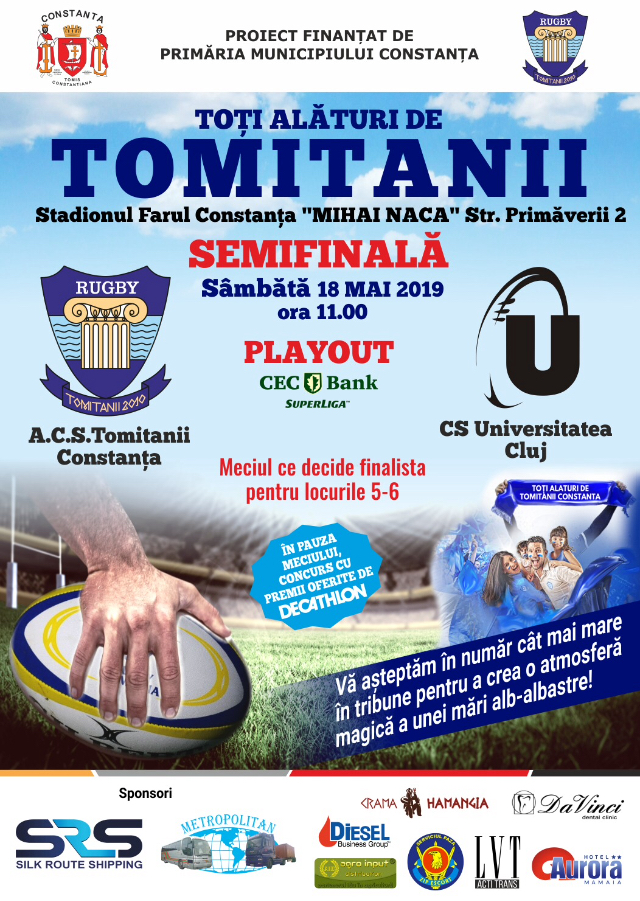 afis ACS Tomitanii Constanta vs CS Universitatea Cluj 18.05.2019