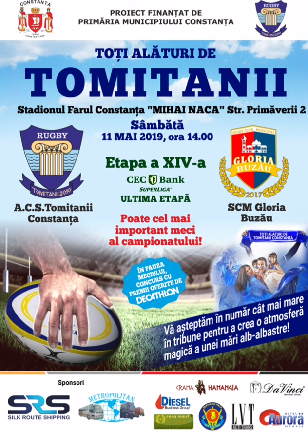 afis ACS Tomitanii Constanta vs. SCM Gloria Buzau 11.05.2019