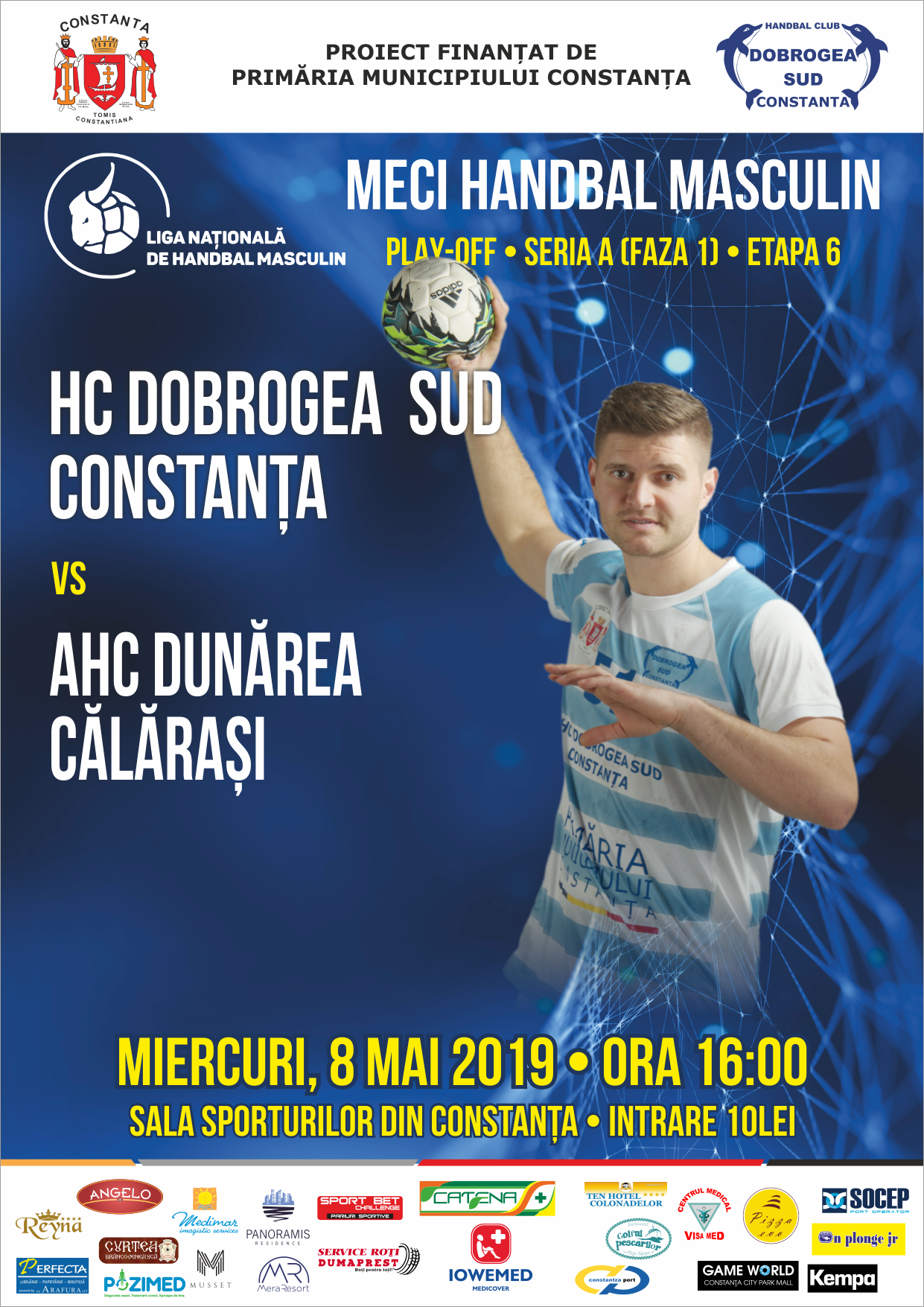 afis HC Dobrogea Sud Constanta vs AHC Dunarea Calarasi 08.05.2019(1)